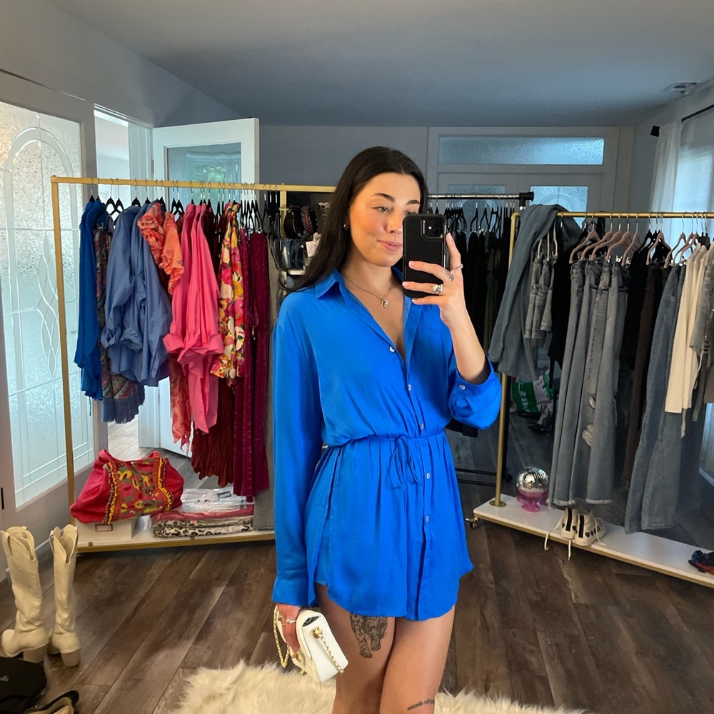 Romper Shirt Dress